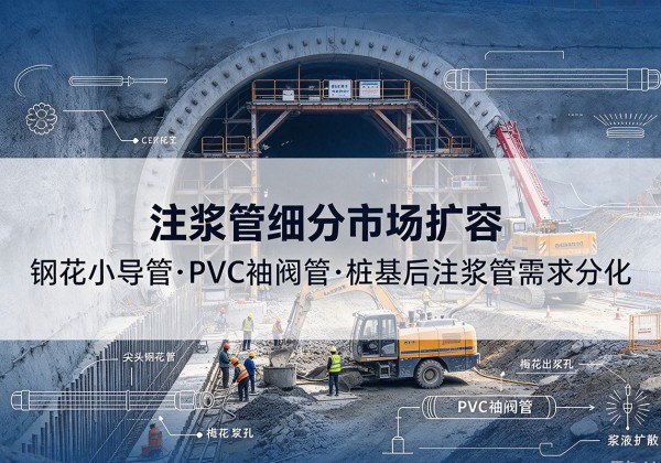 杨浦区注浆管细分市场扩容，隧道钢花小导管、PVC 袖阀管、桩基后注浆管需求分化